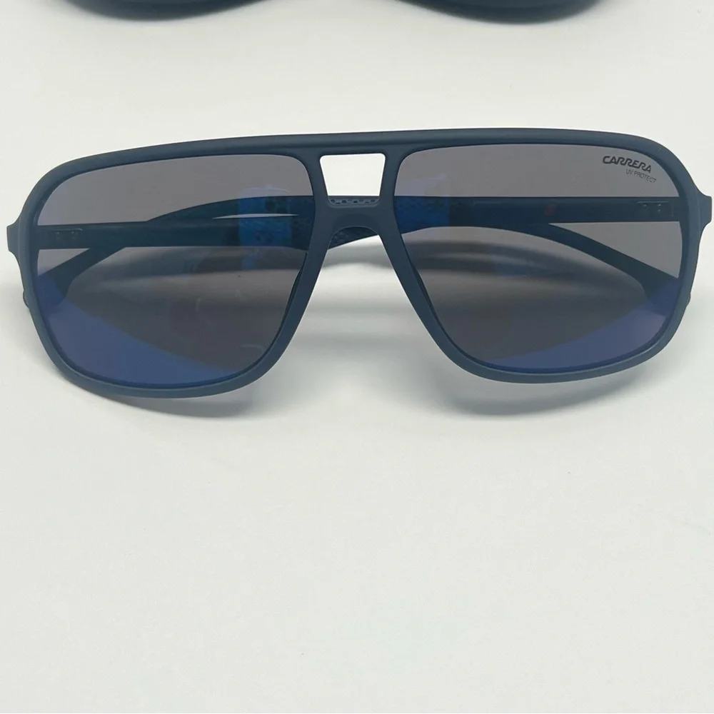 CARRERA NWOT 8035/S Carbon Fiber Blue‎ Sunglasses 61-14 Aviator UV Made in Italy